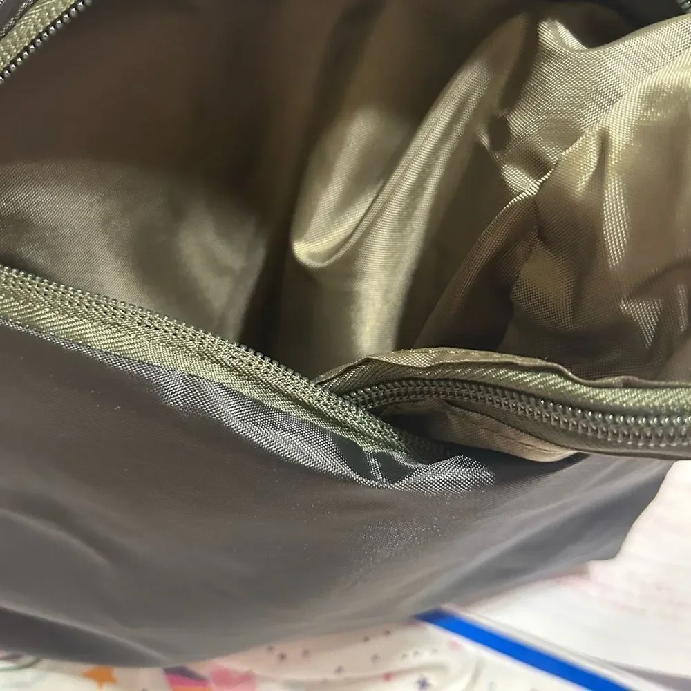 NWT Macy's Black Nylon Pouch Backpack